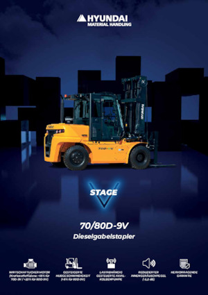 Автонавантажувач дизельний Hyundai 70D-9V