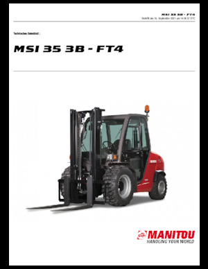 Позашляхові навантажувачі Manitou MSI 35 3B / FT4