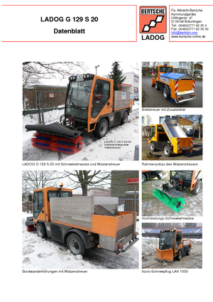 Муніципальний багатофункціональний транспортний засіб Дизель Ladog G 129 N 20 E5