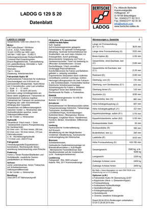 Муніципальний багатофункціональний транспортний засіб Дизель Ladog G 129 S 20 E5