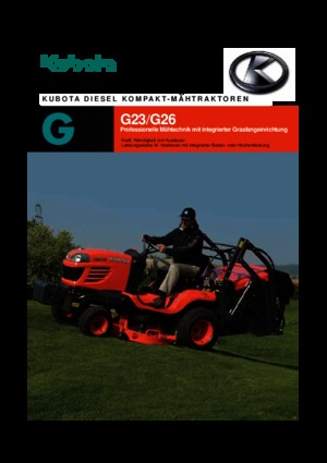 Муніципальний багатофункціональний транспортний засіб Дизель Kubota G 26 LD