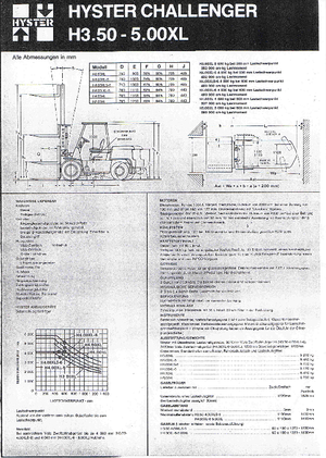 Автонавантажувач дизельний Hyster H 4.00 XLS/6