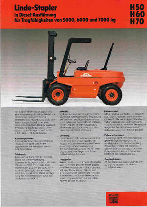 Автонавантажувач дизельний Linde H 60 D