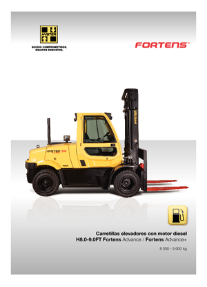 Автонавантажувач дизельний Hyster H8.0FT 6