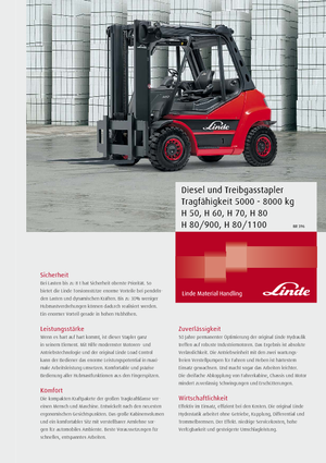 Автонавантажувач дизельний Linde H80/900D