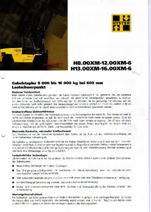 Автонавантажувач дизельний Hyster H 9.00 XM