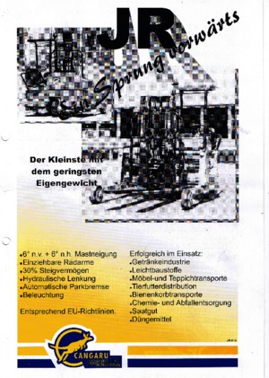 Дизельні вилкові навантажувачі Cangaru / Transmanut JR 3-4.3.1028 F o. DR