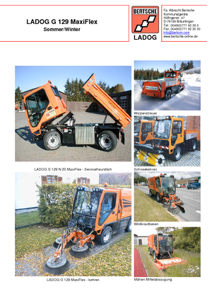 Муніципальний багатофункціональний транспортний засіб Дизель Bertsche Ladog G 129 N 20