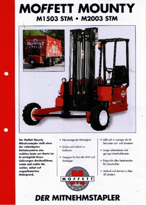 Дизельні вилкові навантажувачі Moffett M 1503 STM