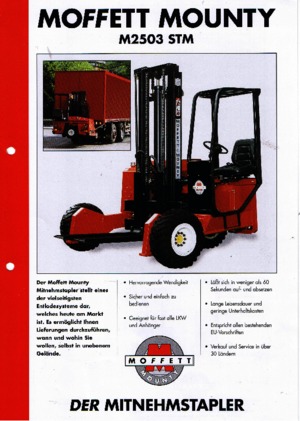 Дизельні вилкові навантажувачі Moffett M 2503 STM