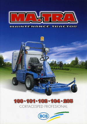 Муніципальний багатофункціональний транспортний засіб Дизель BCS MA.TRA 205