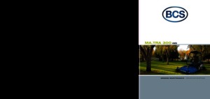 Муніципальний багатофункціональний транспортний засіб Дизель BCS MA.TRA 300