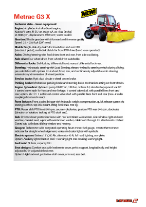 Муніципальний багатофункціональний транспортний засіб Дизель Reform Werke Metrac G 3 X