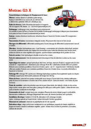 Муніципальний багатофункціональний транспортний засіб Дизель Reform Werke Metrac G 3 X