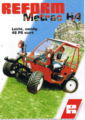 Муніципальний багатофункціональний транспортний засіб Дизель Reform Werke Metrac H 4