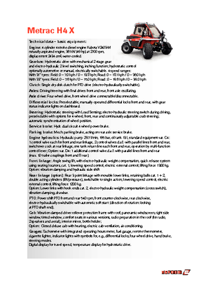 Муніципальний багатофункціональний транспортний засіб Дизель Reform Werke Metrac H 4 X