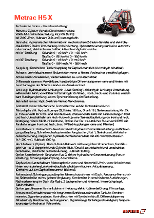 Муніципальний багатофункціональний транспортний засіб Дизель Reform Werke Metrac H 5 X