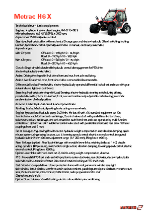 Муніципальний багатофункціональний транспортний засіб Дизель Reform Werke Metrac H 6 X