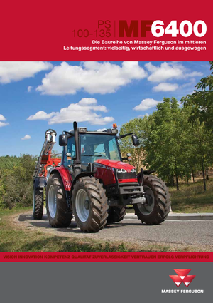 Муніципальний багатофункціональний транспортний засіб Дизель Massey Ferguson MF 6480
