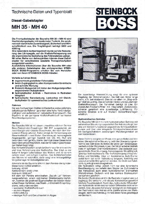 Автонавантажувач дизельний Steinbock MH 40
