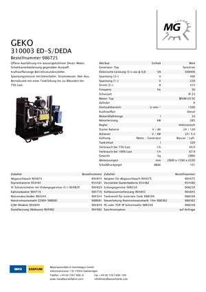 Дизельні генератори Geko ® 310003 ED-S/DEDA