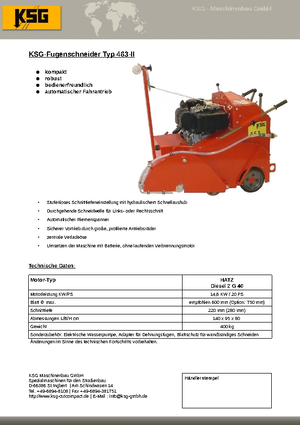 Швонарізники KSG-Maschinenbau KSG 463
