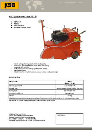 Швонарізники KSG-Maschinenbau KSG 463