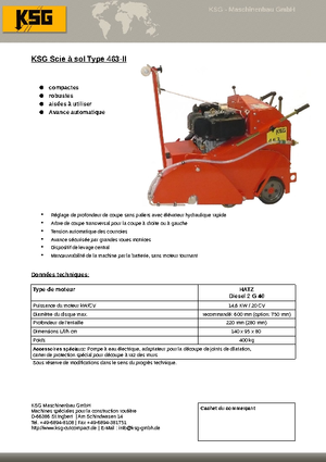 Швонарізники KSG-Maschinenbau KSG 463