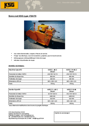 Швонарізники KSG-Maschinenbau KSG 476