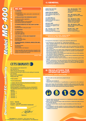 Швонарізники Cuts Diamant MC 400 YM