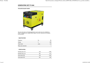 Дизельні генератори PRAMAC Lifter P 11000 TYA