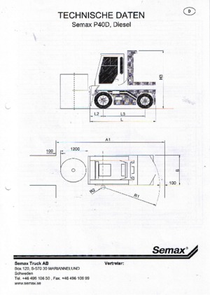 Телескопічні навантажувачі Semax P 40 L-D
