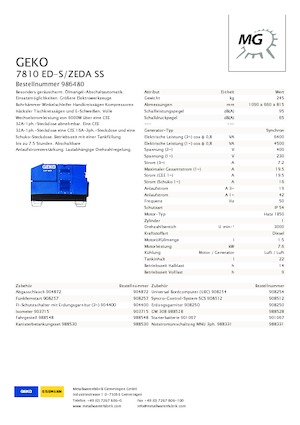Дизельні генератори Geko ® 7810 ED-S/ZEDA