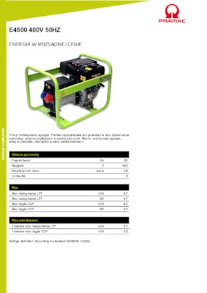 Дизельні генератори PRAMAC Lifter E 4500 TYH