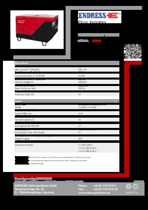 Дизельні генератори Endress ESE 1006 DLS-GT ES ISO DI