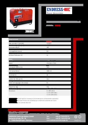 Дизельні генератори Endress ESE 1008 HG ES DI ISO DUPLEX Silent Plus