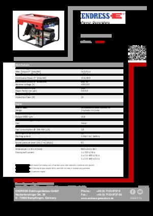 Дизельні генератори Endress ESE 1506 DLS ES DI
