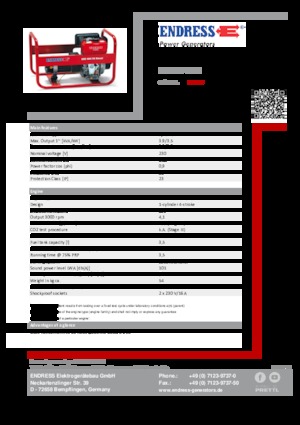 Дизельні генератори Endress ESE 404 YS DI