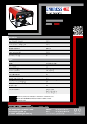 Дизельні генератори Endress ESE 604 DYS ES DI