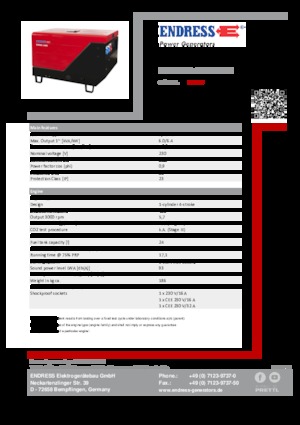 Дизельні генератори Endress ESE 606 YS-GT ES ISO DI