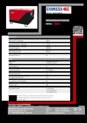 Дизельні генератори Endress ESE 706 DYS-GT ES ISO DI