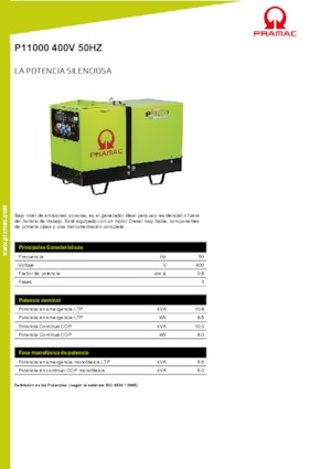 Дизельні генератори PRAMAC Lifter P 11000 TYA