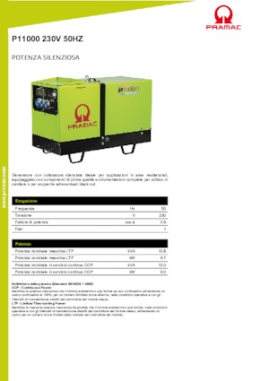 Дизельні генератори PRAMAC Lifter P 11000 TYA