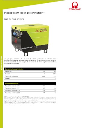 Дизельні генератори PRAMAC Lifter P 6000 TYA