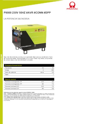 Дизельні генератори PRAMAC Lifter P 9000