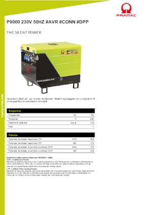 Дизельні генератори PRAMAC Lifter P 9000