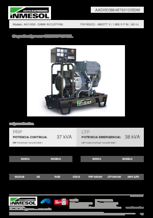 Дизельні генератори INMESOL AAD-038