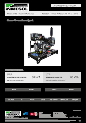 Дизельні генератори INMESOL AI-066