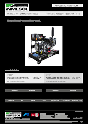 Дизельні генератори INMESOL AI-066