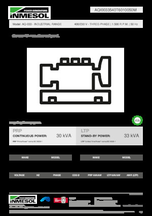 Дизельні генератори INMESOL AQ-033
